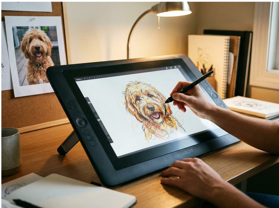 A real artist, never a template