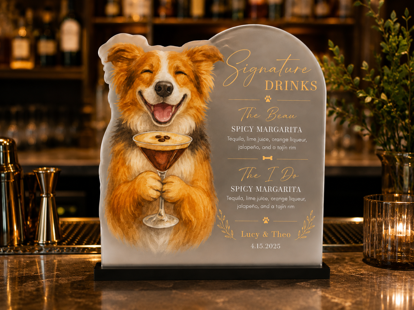 Custom Dog Bar Sign
