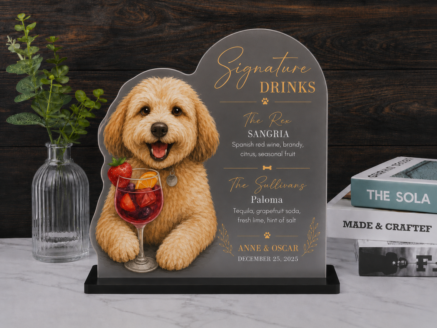 Custom Dog Bar Sign