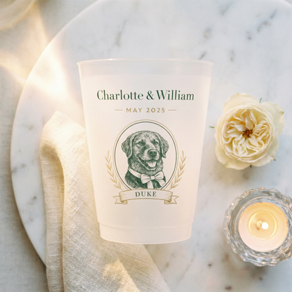 Custom Dog Frosted Cups