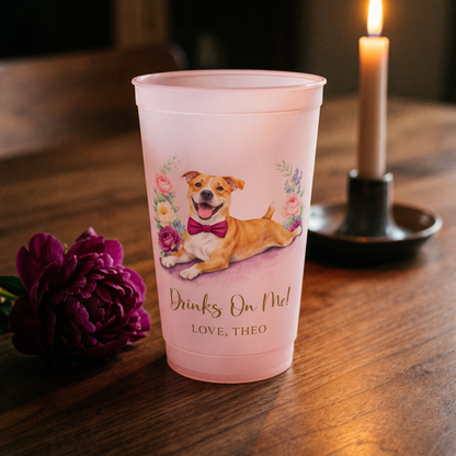 Custom Dog Frosted Cups