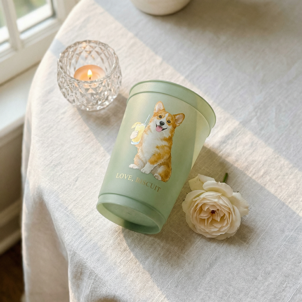 Custom Dog Frosted Cups