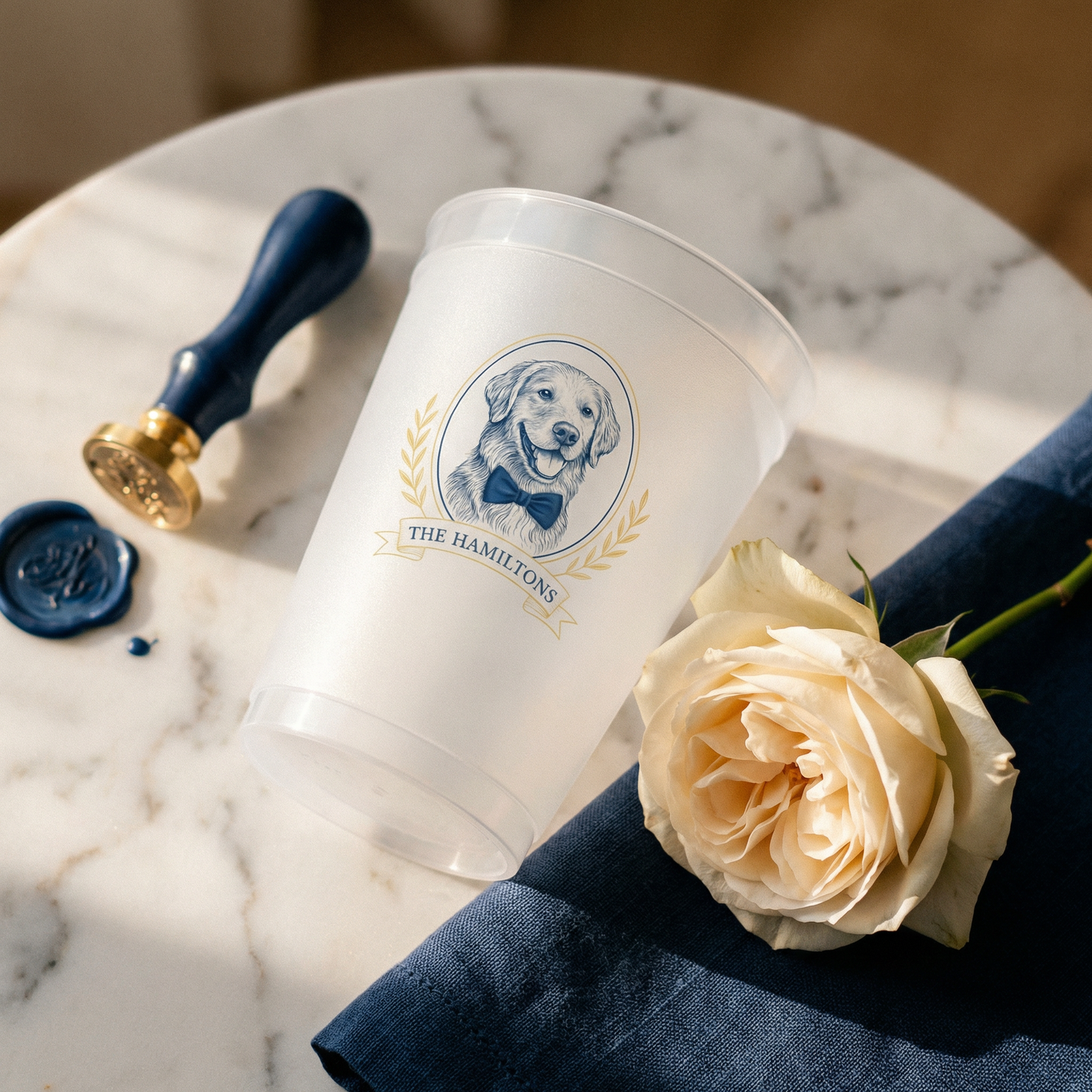 Custom Dog Frosted Cups