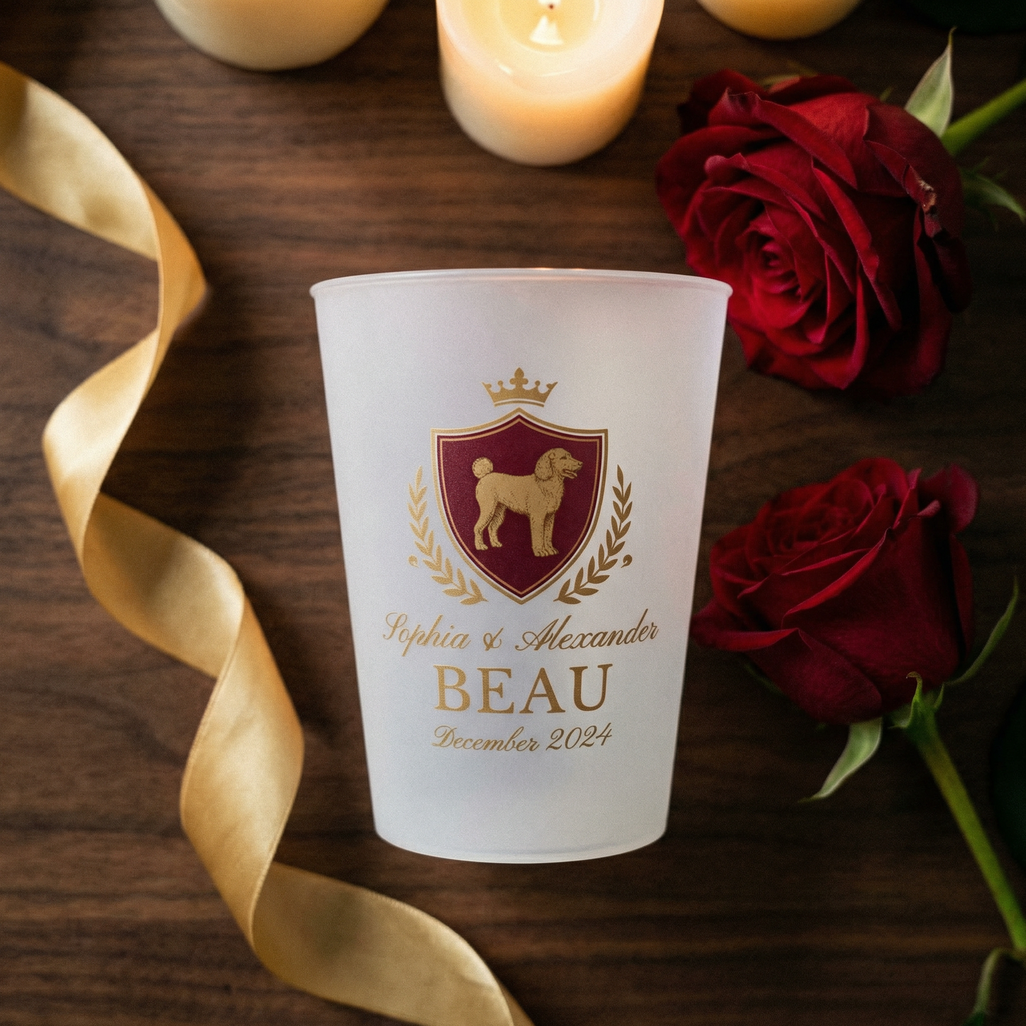 Custom Dog Frosted Cups