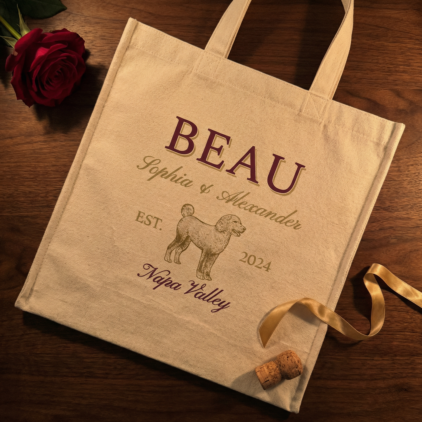 Custom Dog Tote Bags