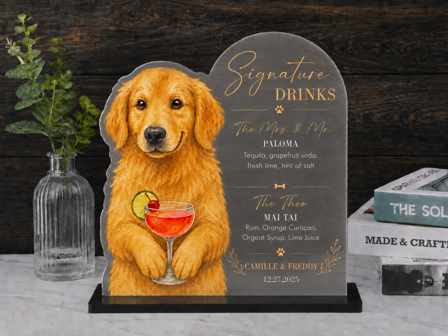 Custom Dog Bar Sign