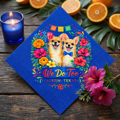 Custom Dog Cocktail Napkins